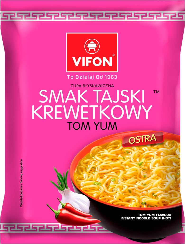 VIFON Zupa smak tajski krewetkowy TOM YUM 70 g Zdjęcie produktu 