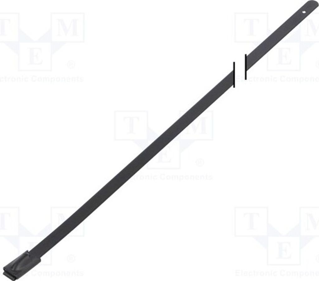 10x Kabelbinder 445N W: 4,6mm BC44-520 Kabelbinder - Metall L: 520mm Edel