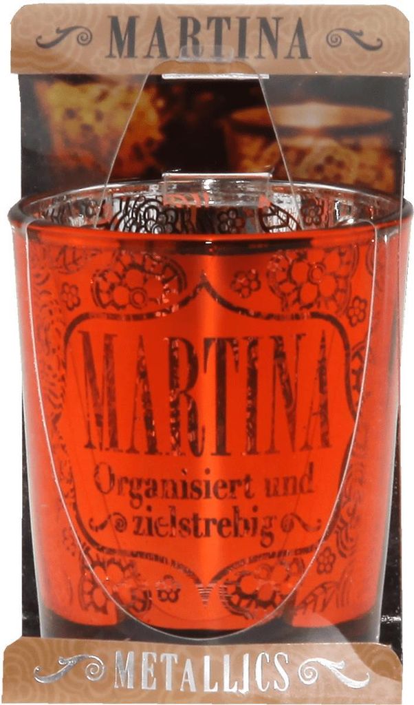 Metallics Kerzenlichter Teelichtleuchter Name Martina