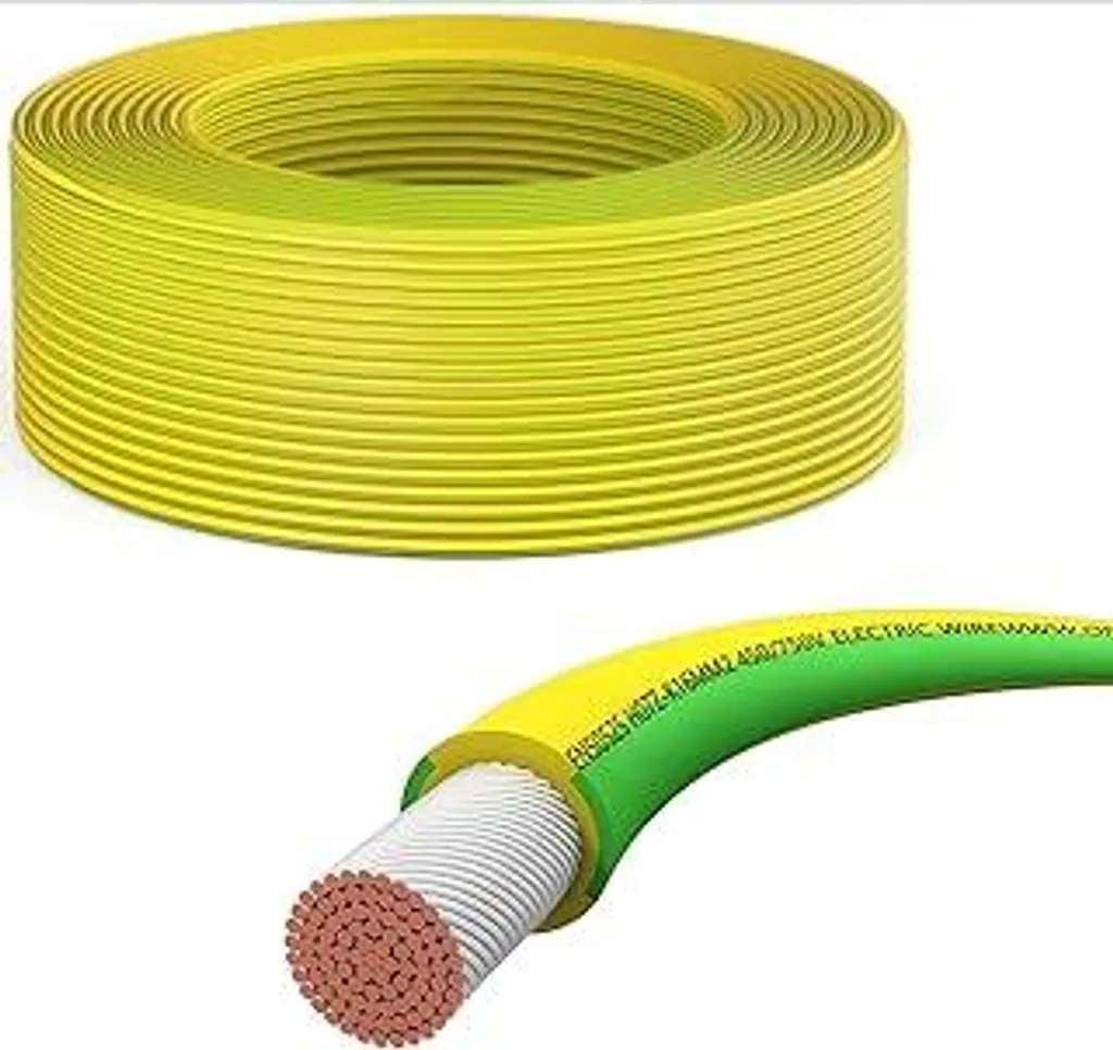 Offgridtec Cavo Messa a Terra 10mm² Verde-Giallo | Sicurezza Solare 10m