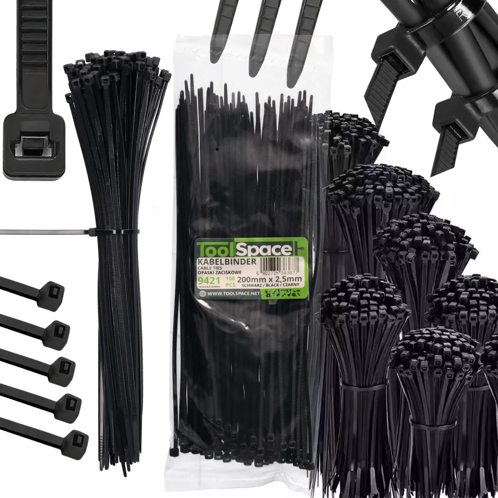 Nastro Cintura Sicurezza Nero 200mmx2.5mm - Versatile per Auto e DIY