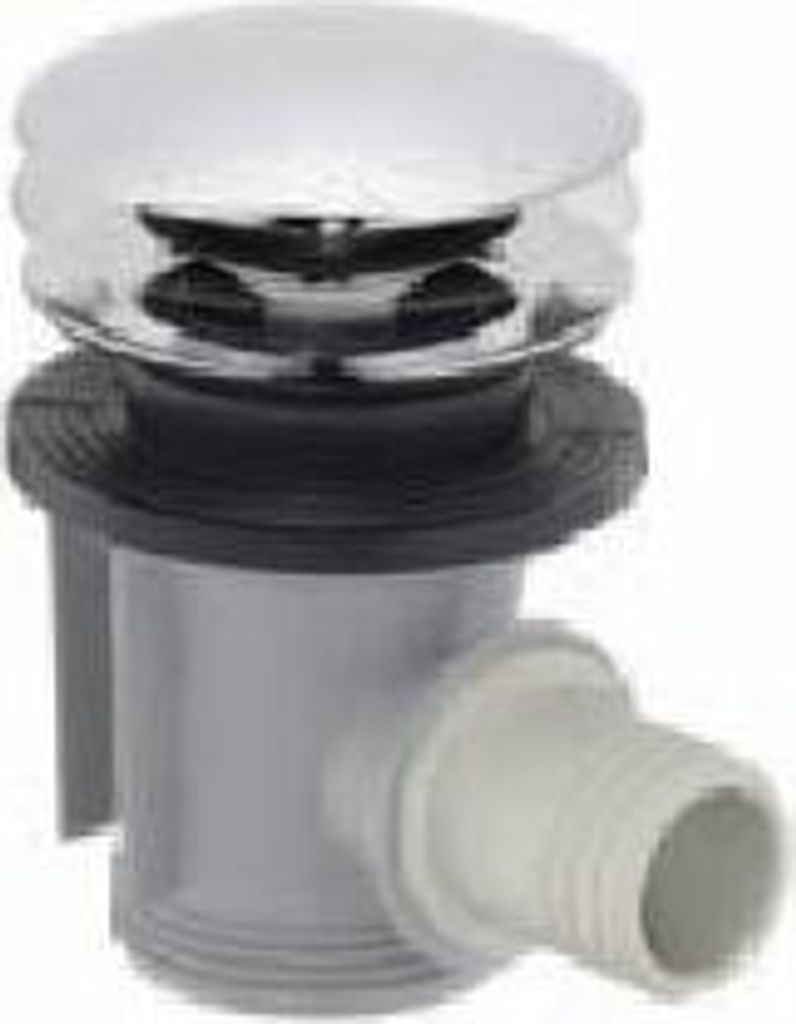 Hansgrohe Ablaufgarnituren - Push-Open-Ablaufgarnitur für Badewannen, Chrom 50107000