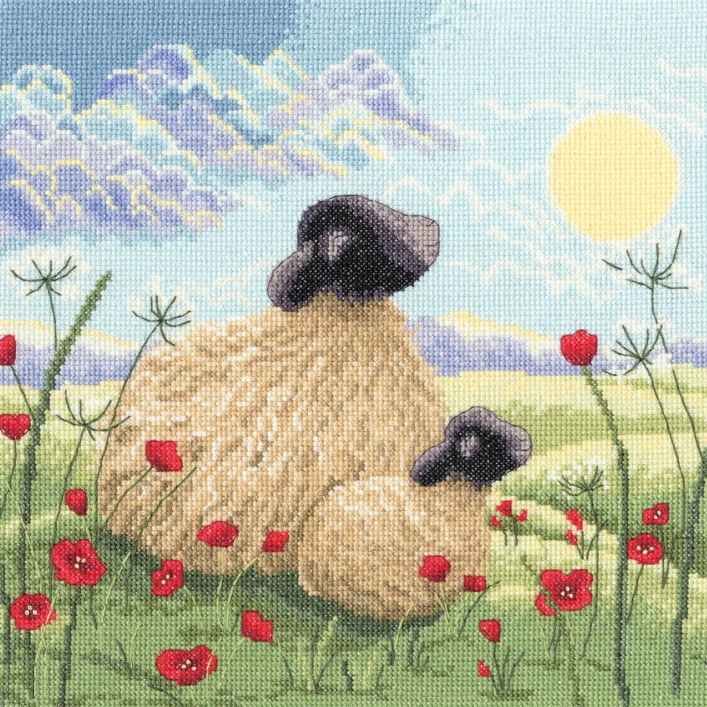 Kit Point de Croix Compté Mummy and Me Bothy Threads Tableau Broderie