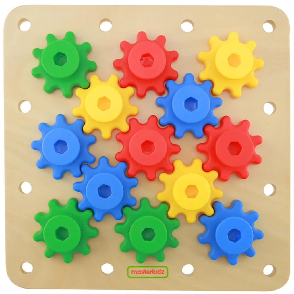 Masterkidz Gears Jeu de Construction Mécanique Montessori pour Enfants