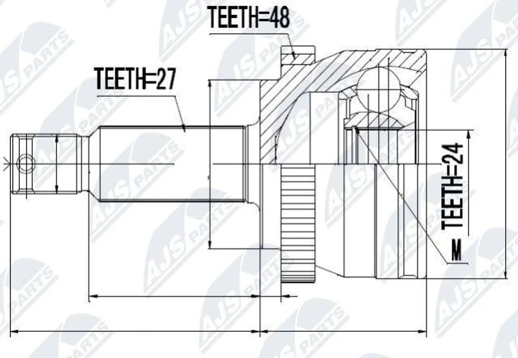 Kit de joint homocinétique côté roue pour Sportage série NPZ-HY-515