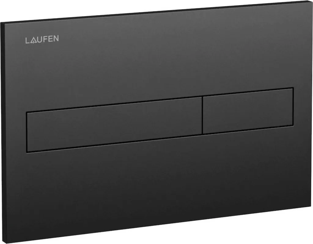 Placca Scarico WC Laufen AW1 Nero Opaco | Risparmio Acqua Casa