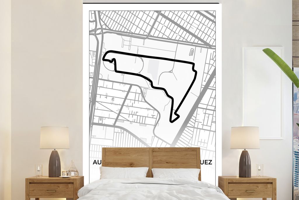 MuchoWow Fototapete für Wohnzimmer oder Schlafzimmer Wandtapete Vinyl Motivtapete Mexiko - Rennstrecke - Autodromo Hermanos Rodriguez - Formel 1...