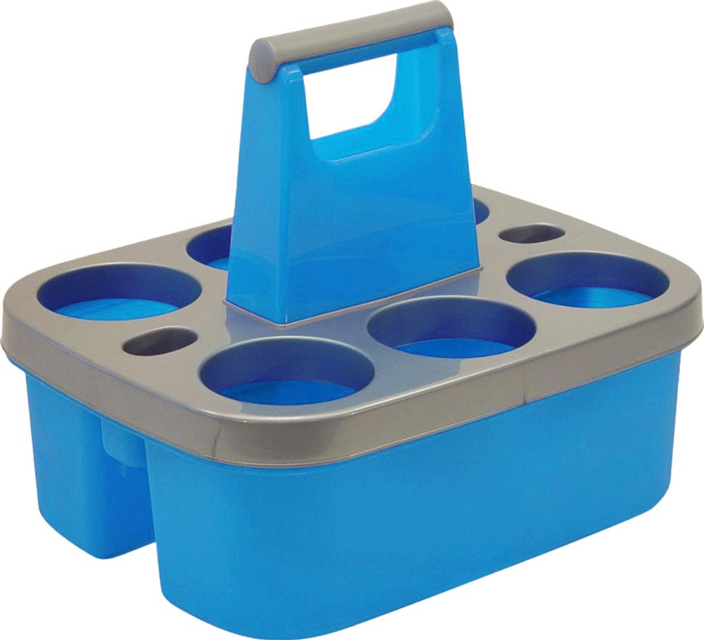 Flaschenträger azurblau 34x26x27 cm EUROHOME