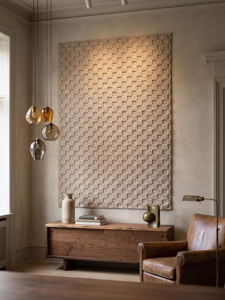 Flachgewebe-Teppich Schachbrett Pflegeleicht | Beige 160x230 Fußbodenheizung geeignet | LANGAU – Kadima Design