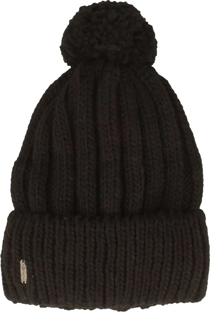 Bonnet à pompon uni McBurn en maille douce pour femme et homme