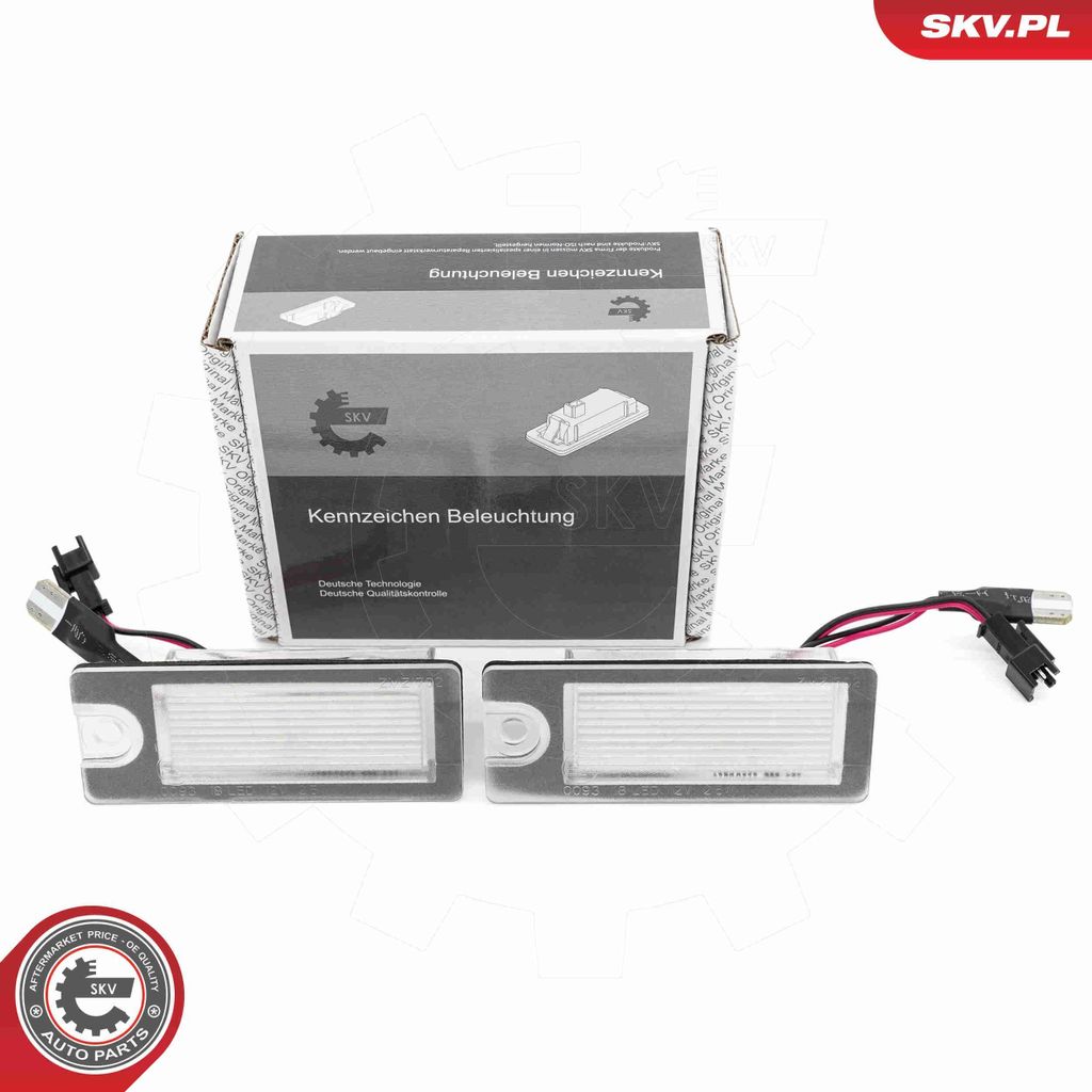 oświetlenie LED tablicy rejestracyjne VOLVO S60 I S80 I V70 II XC70 I, 9187153, komplet