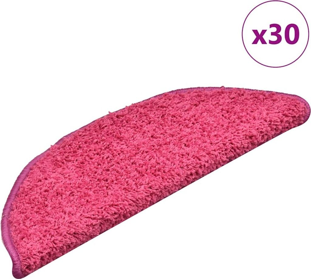 Stufenmatten 30 Stk. 56x17x3 cm Rosa Halbrund
