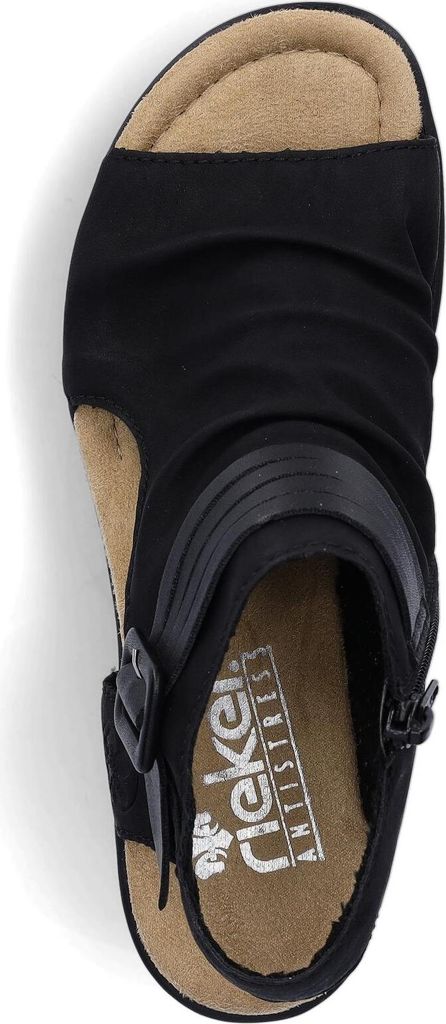 Rieker Damen Keilsandalette schwarz Produktbild 58