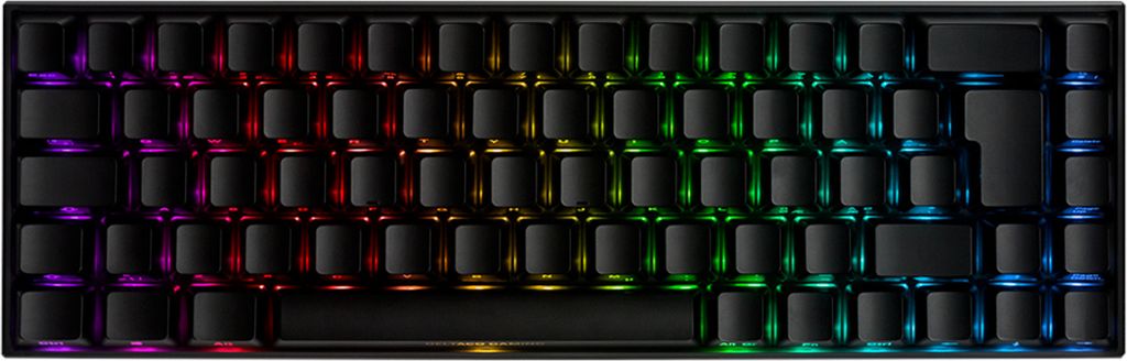 Deltaco mech. mini Gaming Tastatur RGB LED wireless schwar Produktbild 