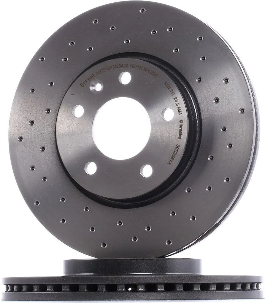 Disque de frein sport Brembo 09.B356.1X haute teneur en carbone percé
