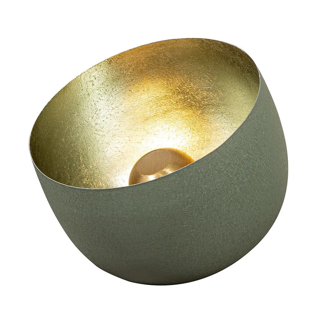 Lampe de Sol Verda Métal Vert : Luminaire Stable et Design 35cm