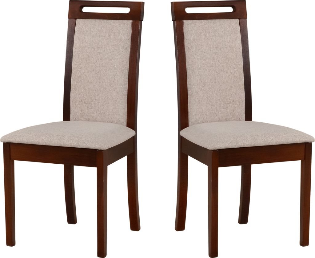 LeafDesign Esszimmerstühle Holz - Stuhl Buche Massiv - Stühle Esszimmer 2er Set - Holzstuhl - Esstischstühle -Küchenstühle 2er Set, ROMA 6, nu...
