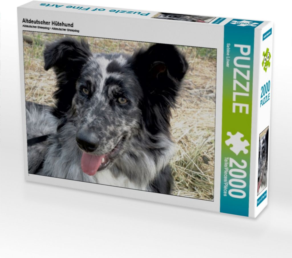 CALVENDO Puzzle Altdeutscher Hütehund 2000 Teile Puzzle quer | 2000 Teile Lege-Größe 90x67cm Foto-Puzzle für glückliche Stunden