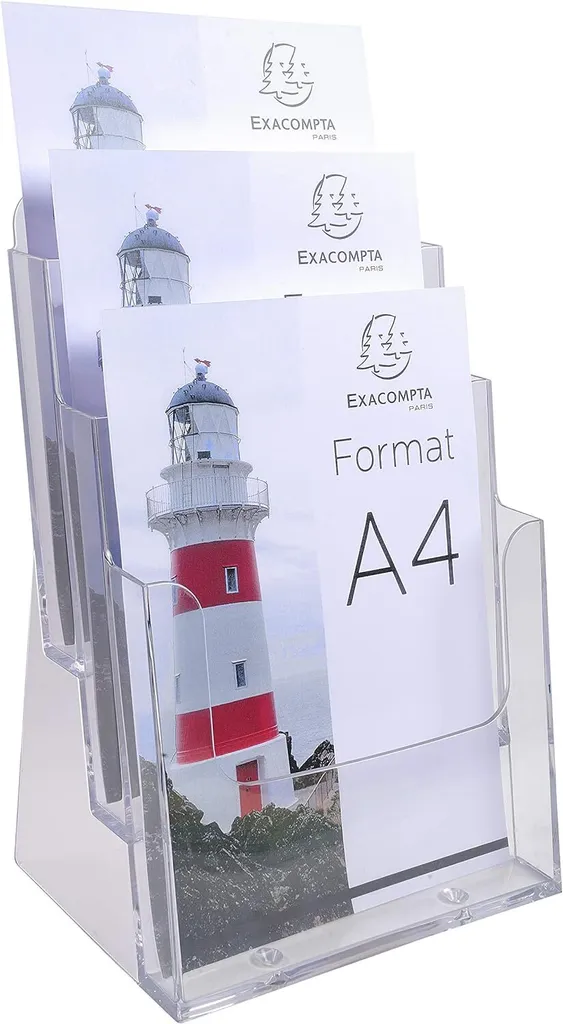 Porte-brochures de table pour salons professionnels et accueils - 3