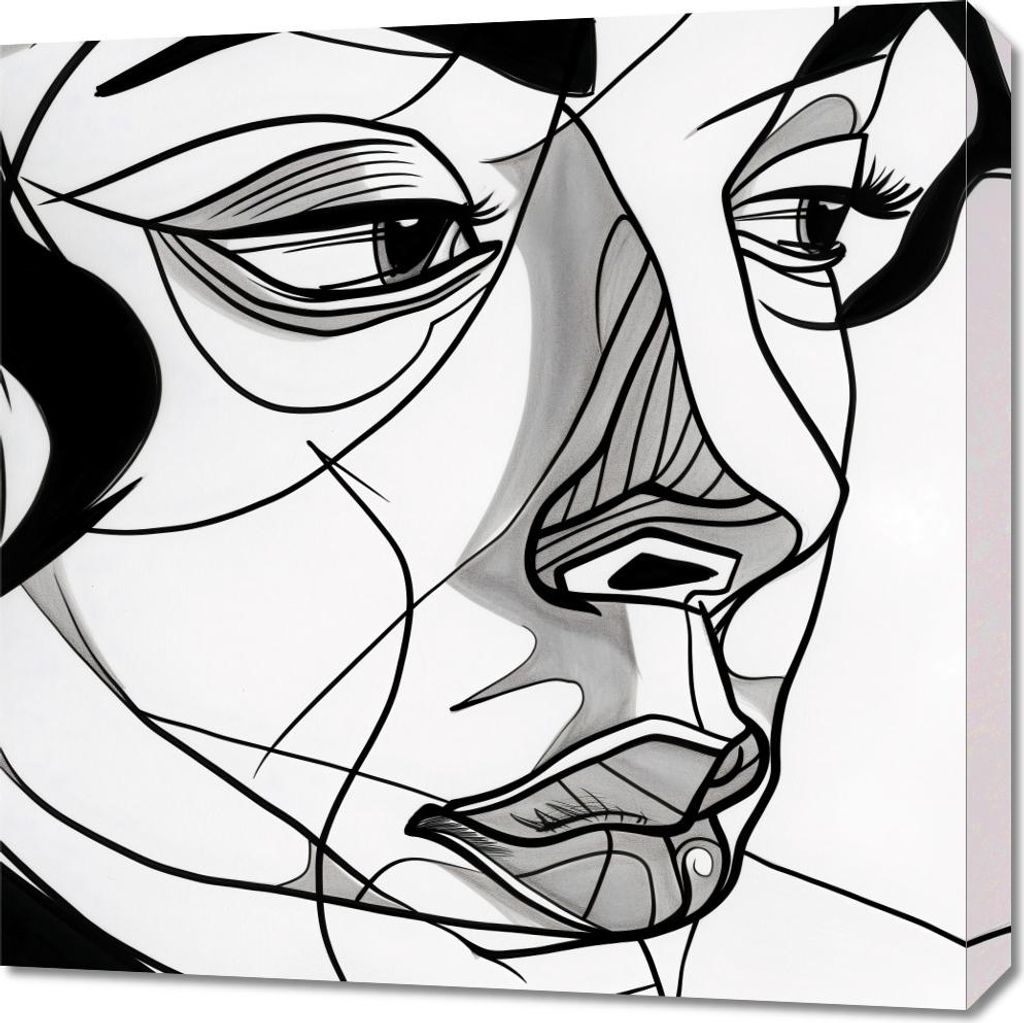 Bild 60x60cm Frauenporträt