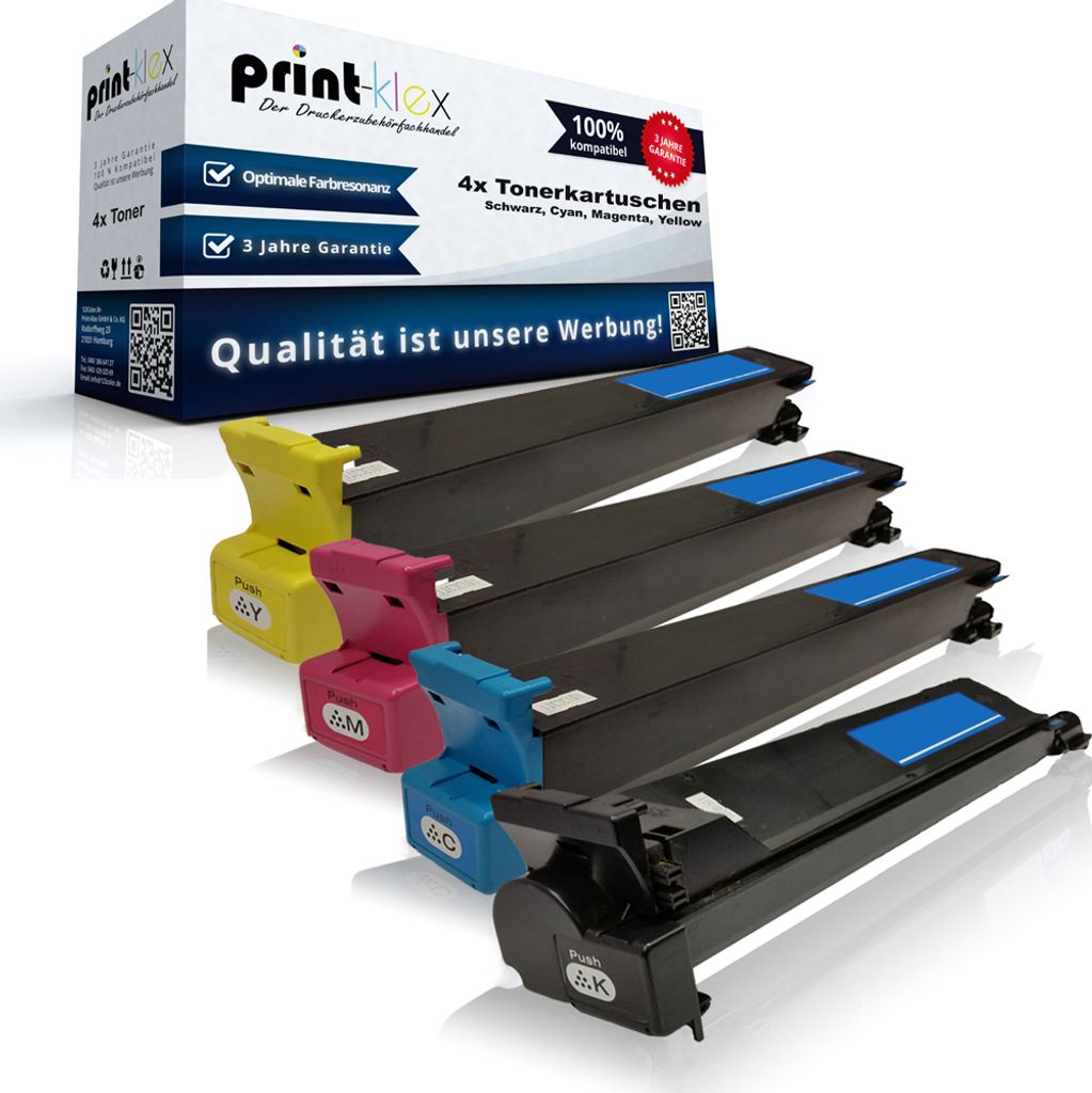 4x Kompatible Tonerkartuschen für Develop Ineo + 203 Ineo Plus 203 Ineo + 253 Ineo Plus 253 A0D71D2 A0D74D2 A0D73D2 A0D72D2 Black Cyan Magenta Yel...