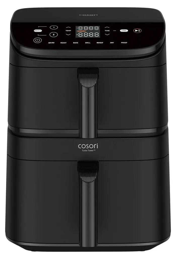 Friteuse Air Cosori Turbo Tower 10.8L noire idéale familles nombre