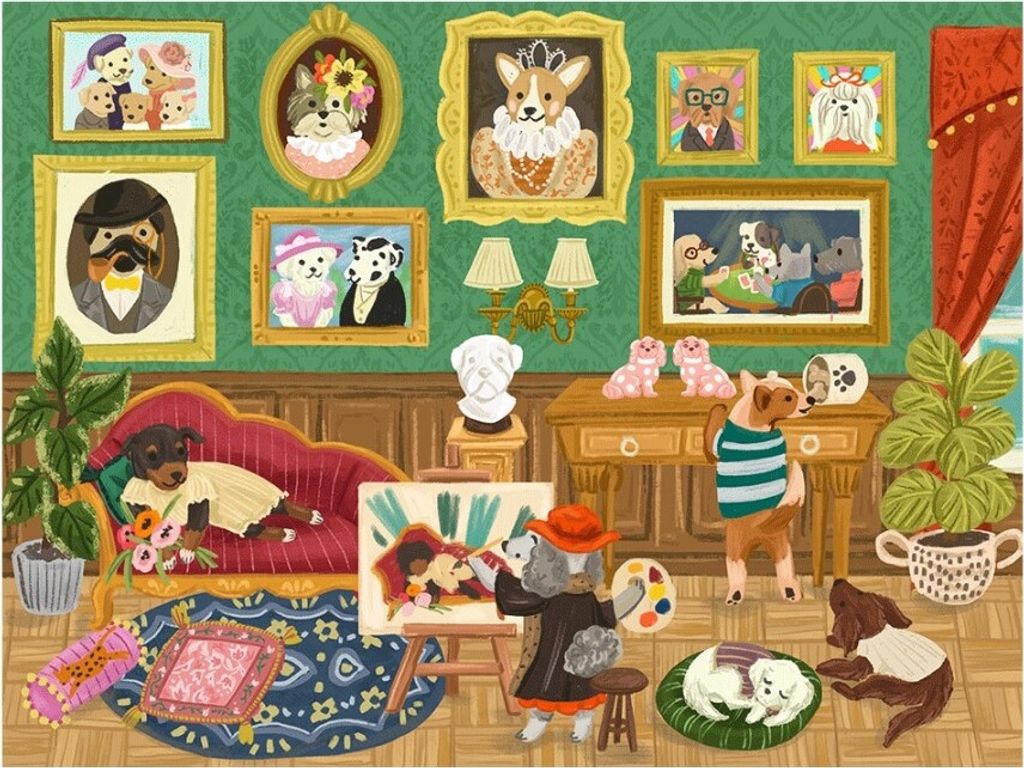puzzle 2D, Chiots, Rolife, 1000 pièces Image du produit 