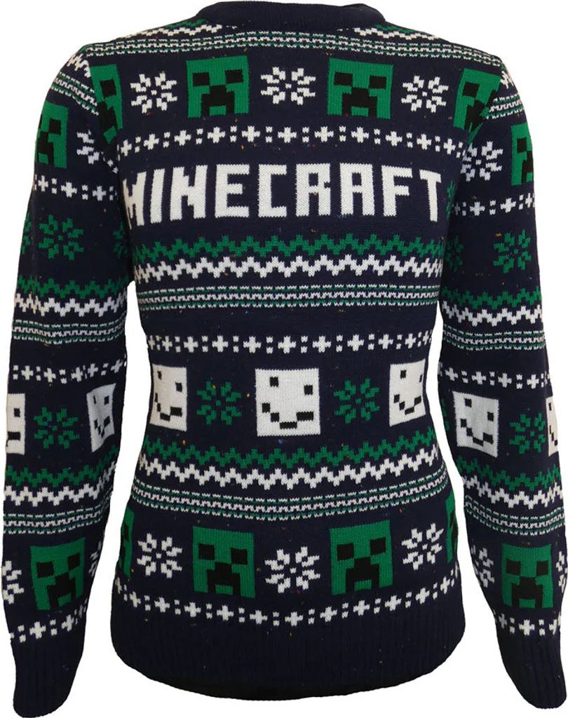 Minecraft - Pullover für Herren/Damen Uni - weihnachtliches Design HE2882 (XXL) (Bunt)