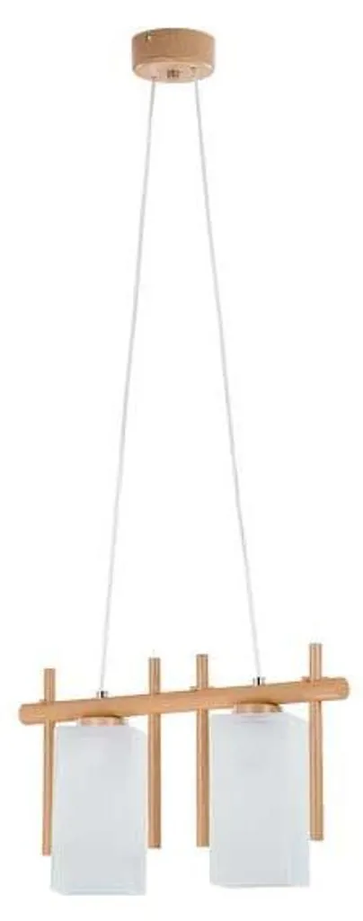 Luminaire bois SAKE : fini les salons sombres avec cette suspension 2xE27