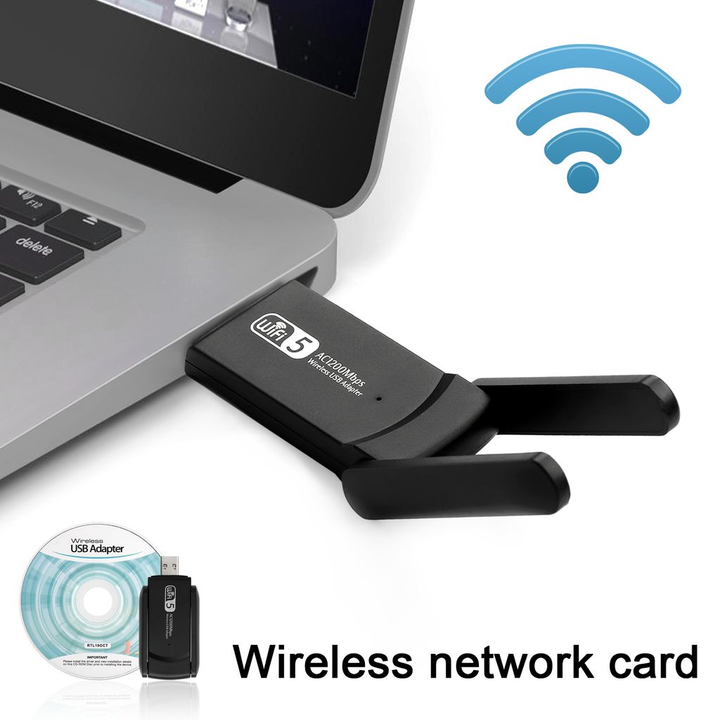 2.4G/5G WiFi Adapter 1200Mbps Wireless WLAN Dongles Stick USB Dualband AC-Speed 