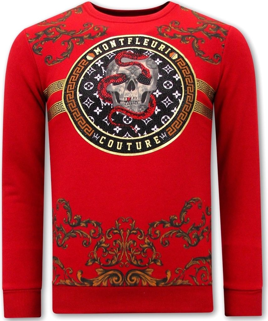 Pullover Designen Snake Skull - XXL