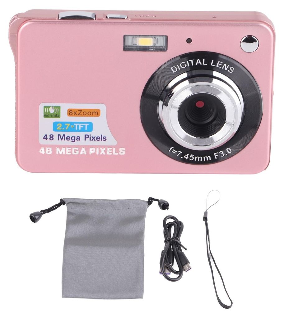 4K Digitalkamera 48MP 2,7 Zoll LCD Display 8x Zoom Anti Produktbild 