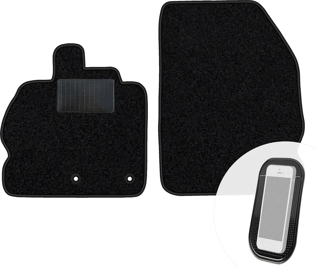Tappeti Auto in Velluto Nero Renault Scenic III 2009-16 - Set 2 Pezzi