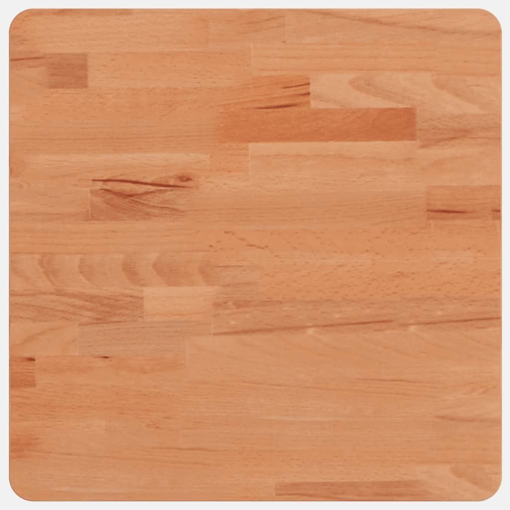 Tischplatte 40x40x2,5 cm Quadratisch Massivholz Buche