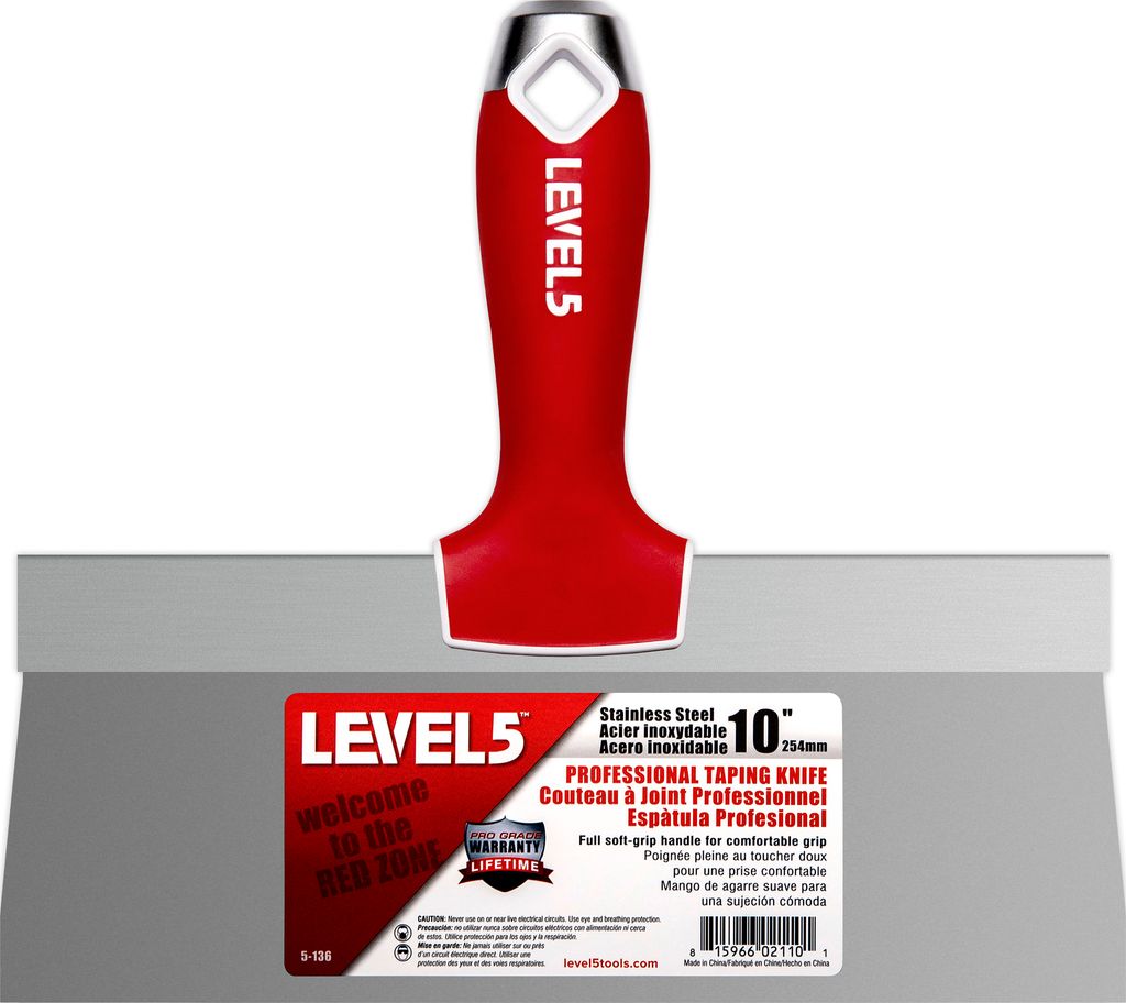 LEVEL5 Profi Fassadenspachtel 10"/254mm, Klinge Edelstahl, Produktbild 