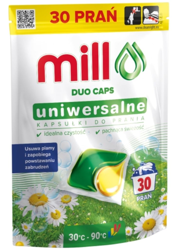 Kapsułki do prania Mill Professional Uniwersalne 30 sztuk