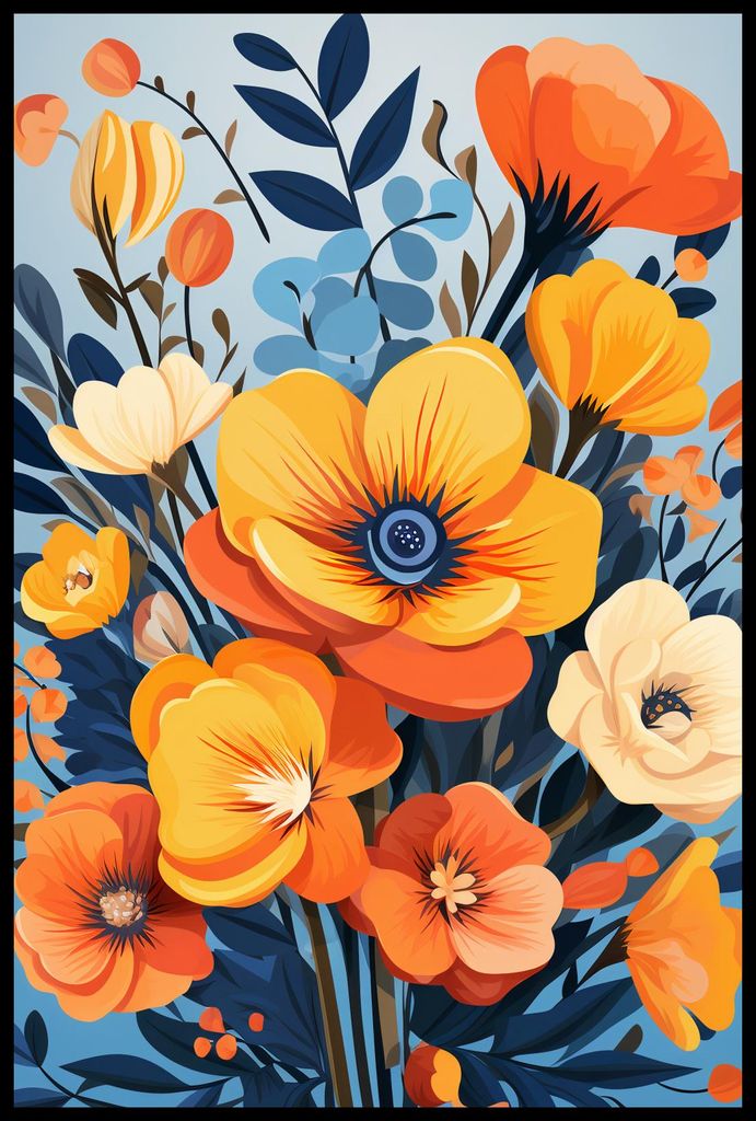 Plakat 61x91,5cm Blumenmajestät