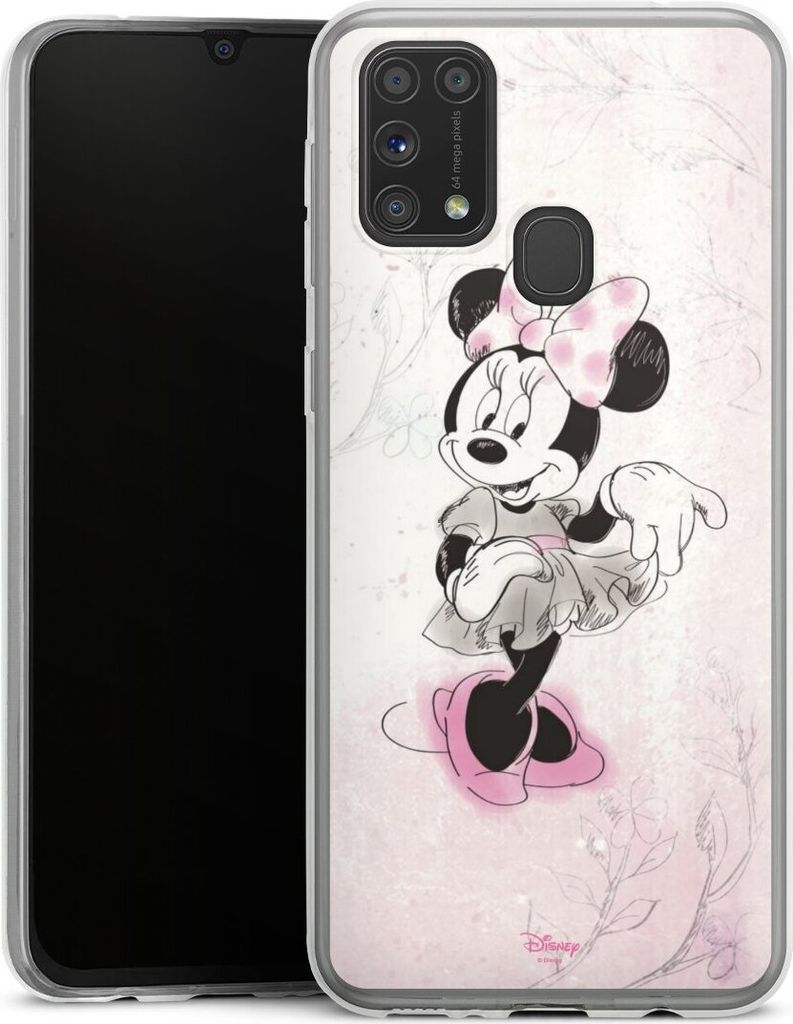 DeinDesign Slim Hülle für Samsung Galaxy M31 Silikon Case Ultra Dünn Handyhülle Disney Minnie Mouse Vintage