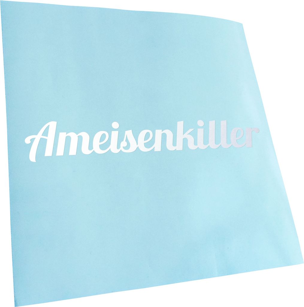 Kiwistar - Autoaufkleber - gold - 60 x 9 cm - Ameisenkiller - Heckscheibenaufkleber - Aufkleber für Auto Kfz Fahrrad, LKW, Truck Mofa