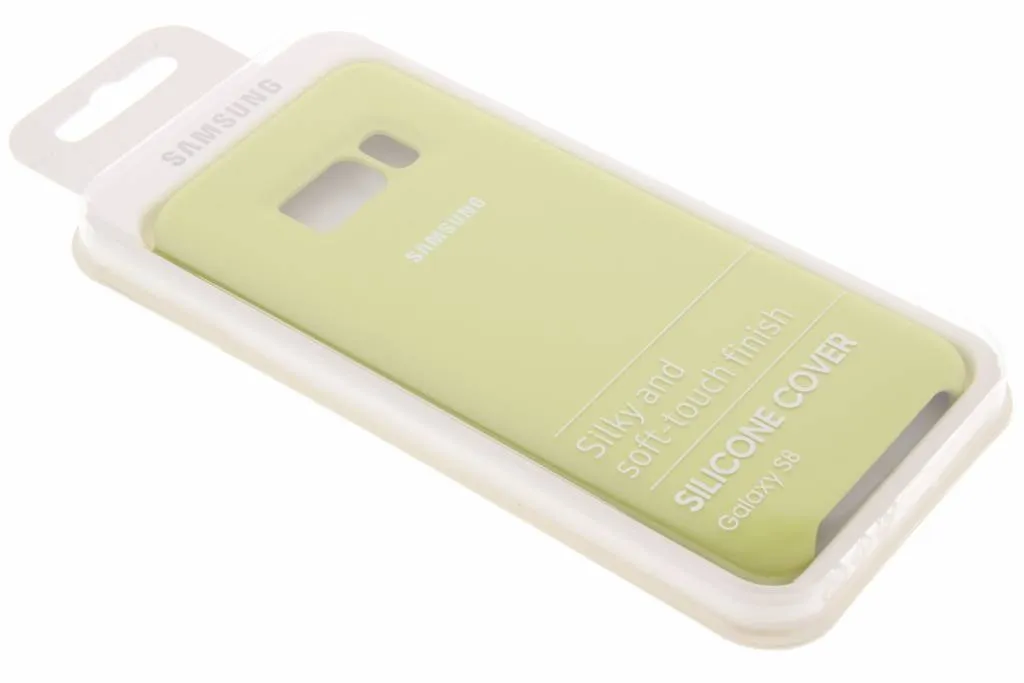 Coque Samsung S8 Silicone Vert - Texture Antidérapante et Design Épuré - 5