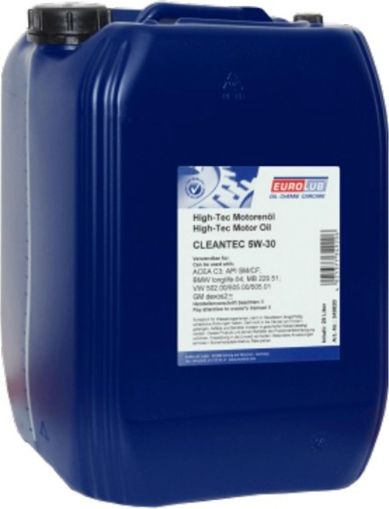 EUROLUB CLEANTEC für 5W-30 20 Liter Motoröl Motorenöl Produktbild 
