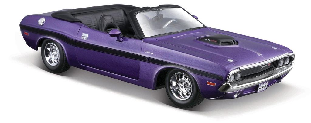 Maisto – 1970 Dodge Challenger R/T Cabrio, Metallic-Lila, Produktbild 