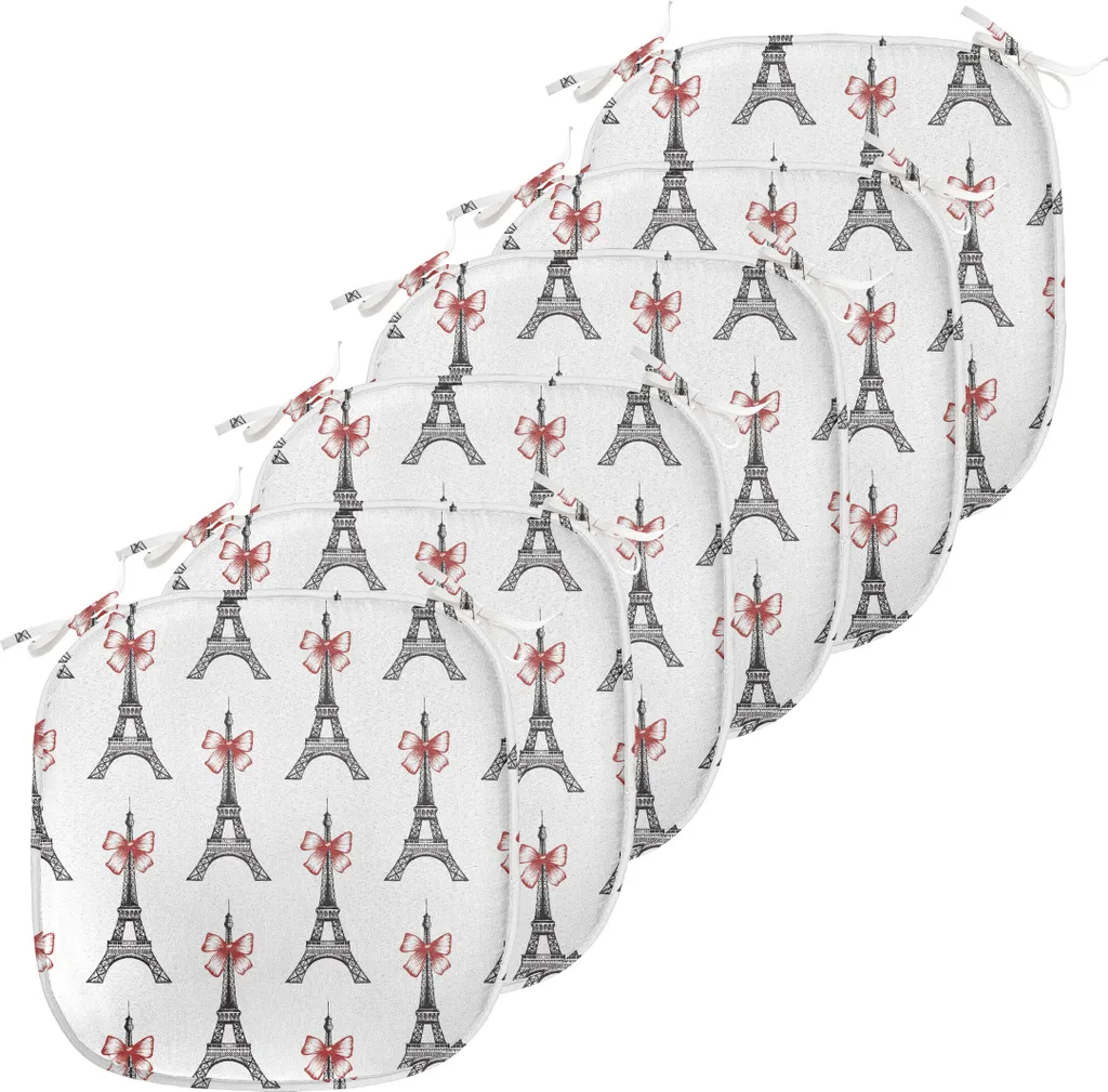 Coussins de Chaise Anti-Glisse et Imperméables 40x40 cm Pack de 6