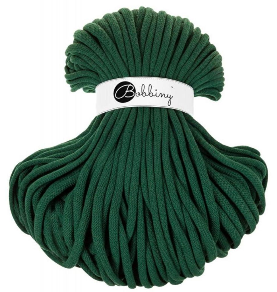 Bobbiny Flechtkordel Jumbo 9mm 100m Pine Green Produktbild 