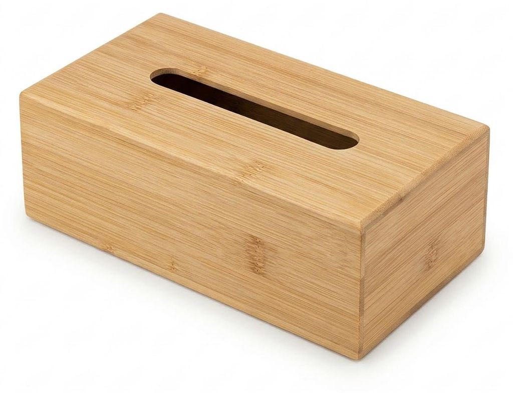 Bambus-Kosmetiktücherbox SOVO, 25 x 13 cm