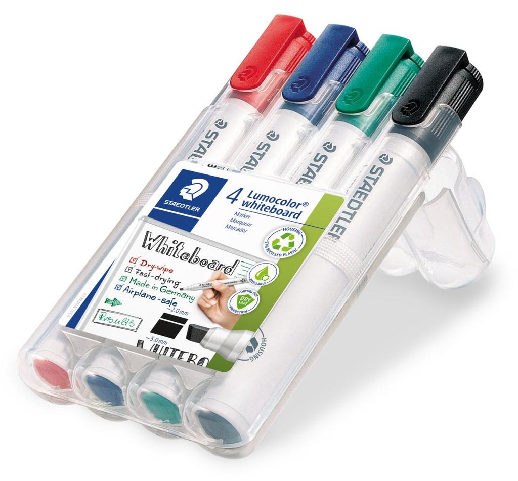 STAEDTLER Lumocolor 351 B Whiteboard-Marker mit Keilspitze Produktbild 