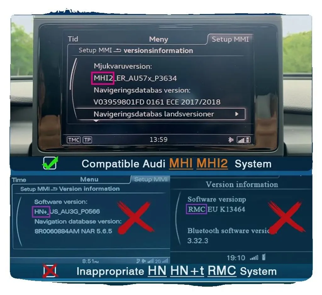GPS Audi Obsolète ? Solution CarPlay Android Auto A6 A7 MHI2 via USB Facile