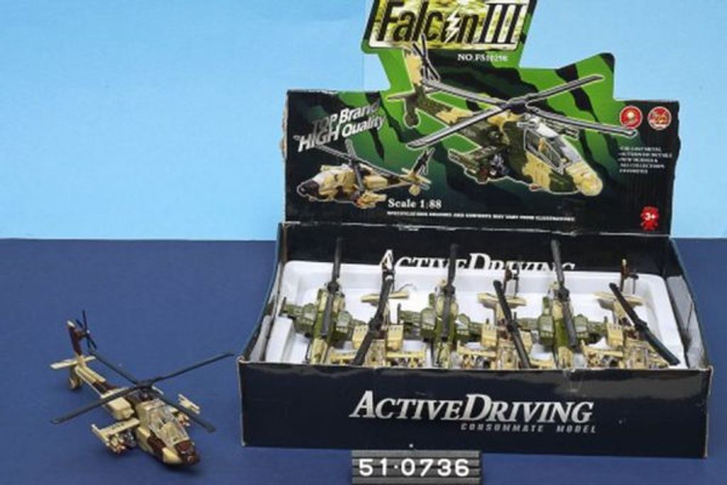 DC 1:88 Hubschrauber, Rückzug, L+S, sortiert 6Stück