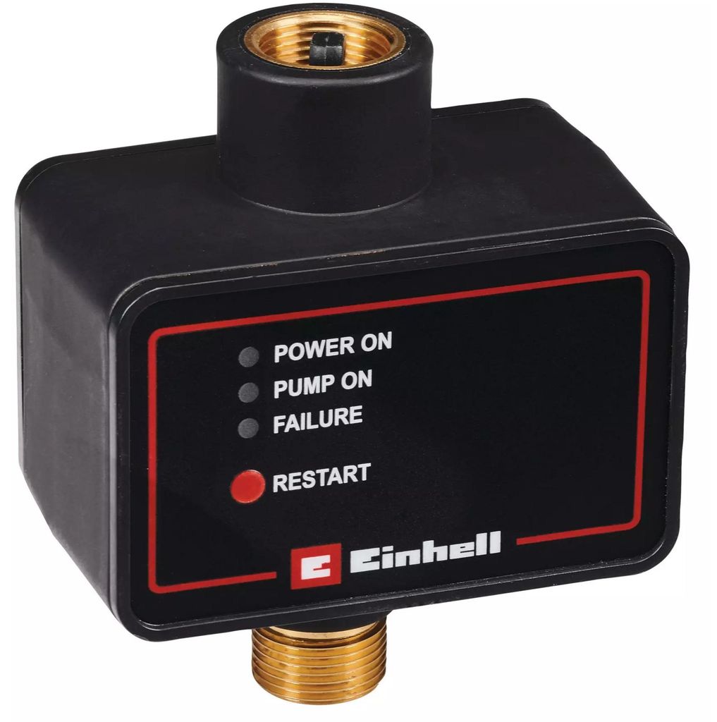 Elektronischer Durchflussschalter (schwarz, Druckschalter für Gartenpumpen, bis 10 bar)