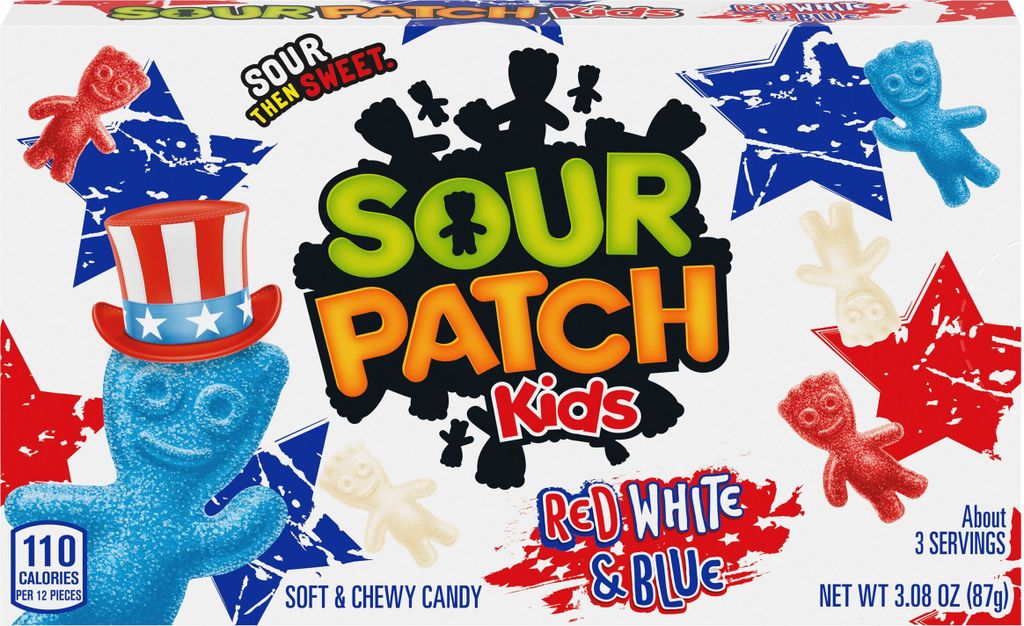 Sour Patch Kids Red, White & Blue 87g Produktbild 